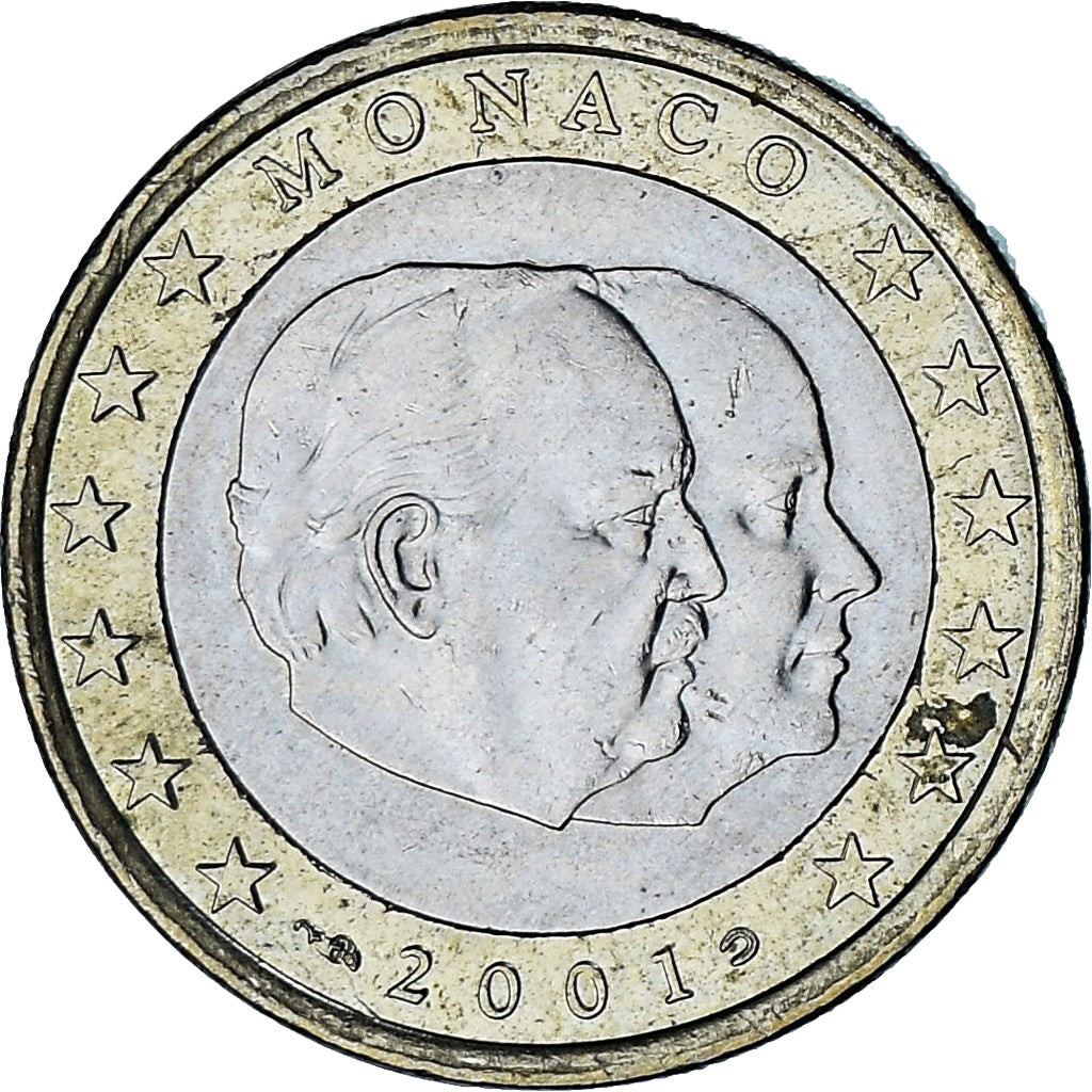 Monaco 2001 1 euro regular coin