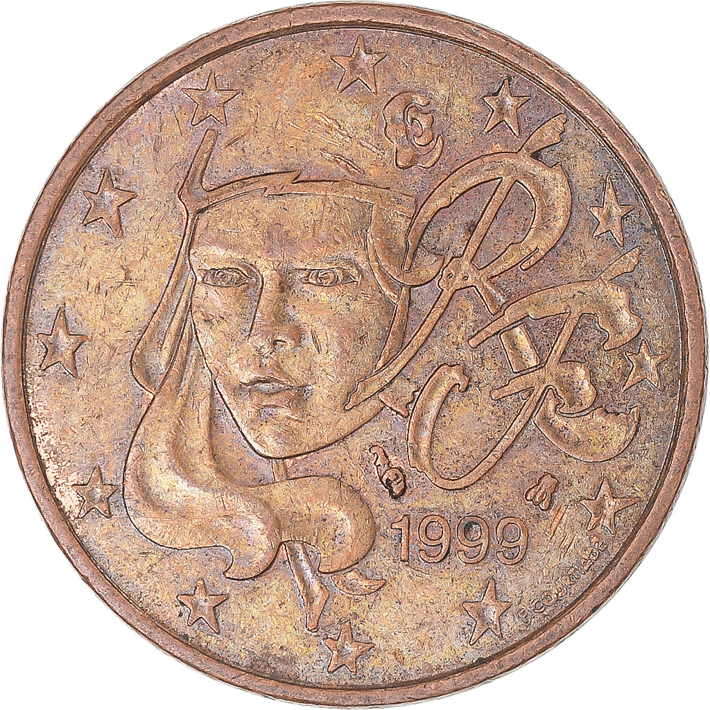 Moeda França 5 Euro Cent 1999 –