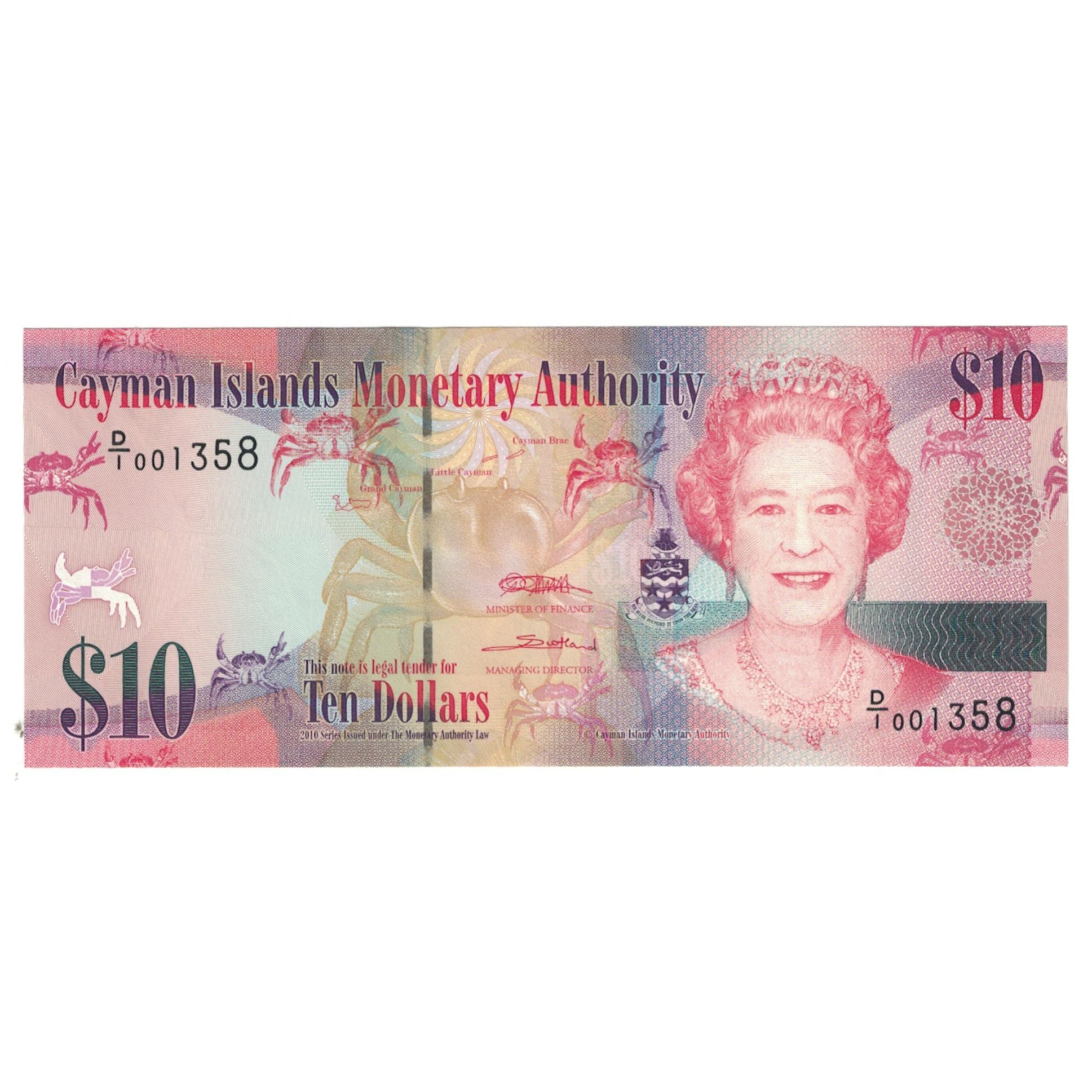 Banknote Cayman Islands 10 Dollars KM:40a UNC(65-70) – Numiscorner.com