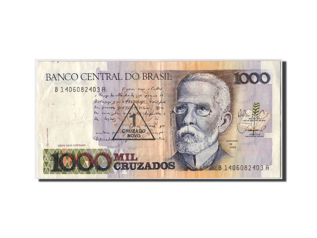 Banco Central Do Brazil 1000 Cruzerio - UNC