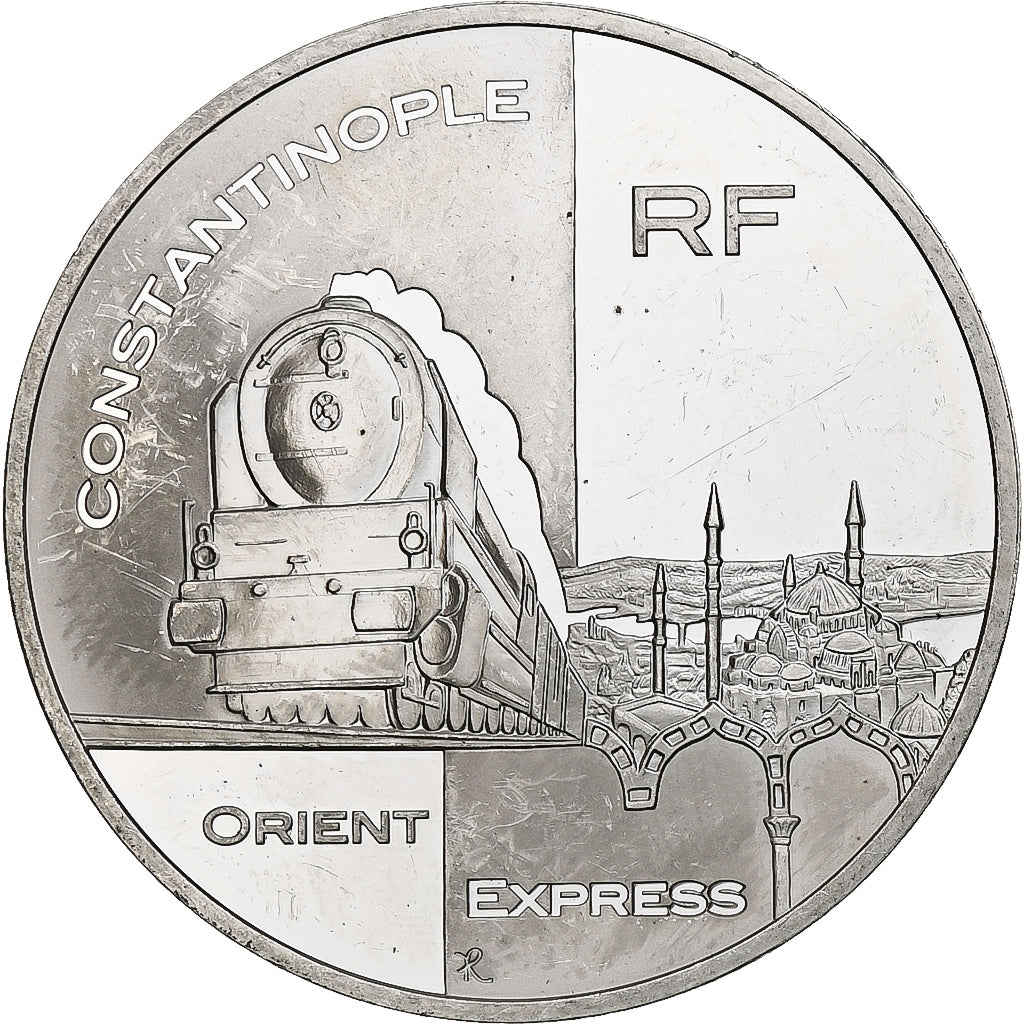 Francia 1 1/2 Euro Orient-Express 2003 Monnaie de Paris BE SPL Argento –