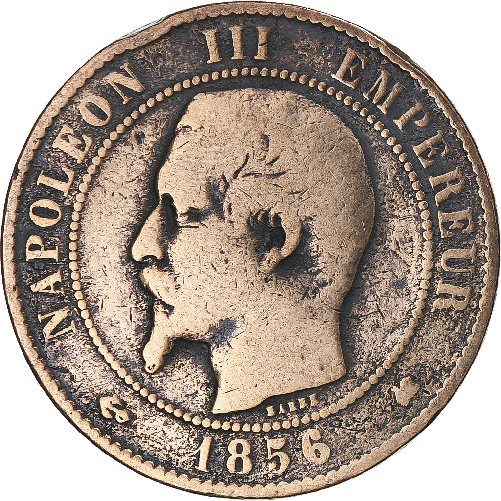 Munten Frankrijk Napoleon III Napol on III 10 Centimes 1856