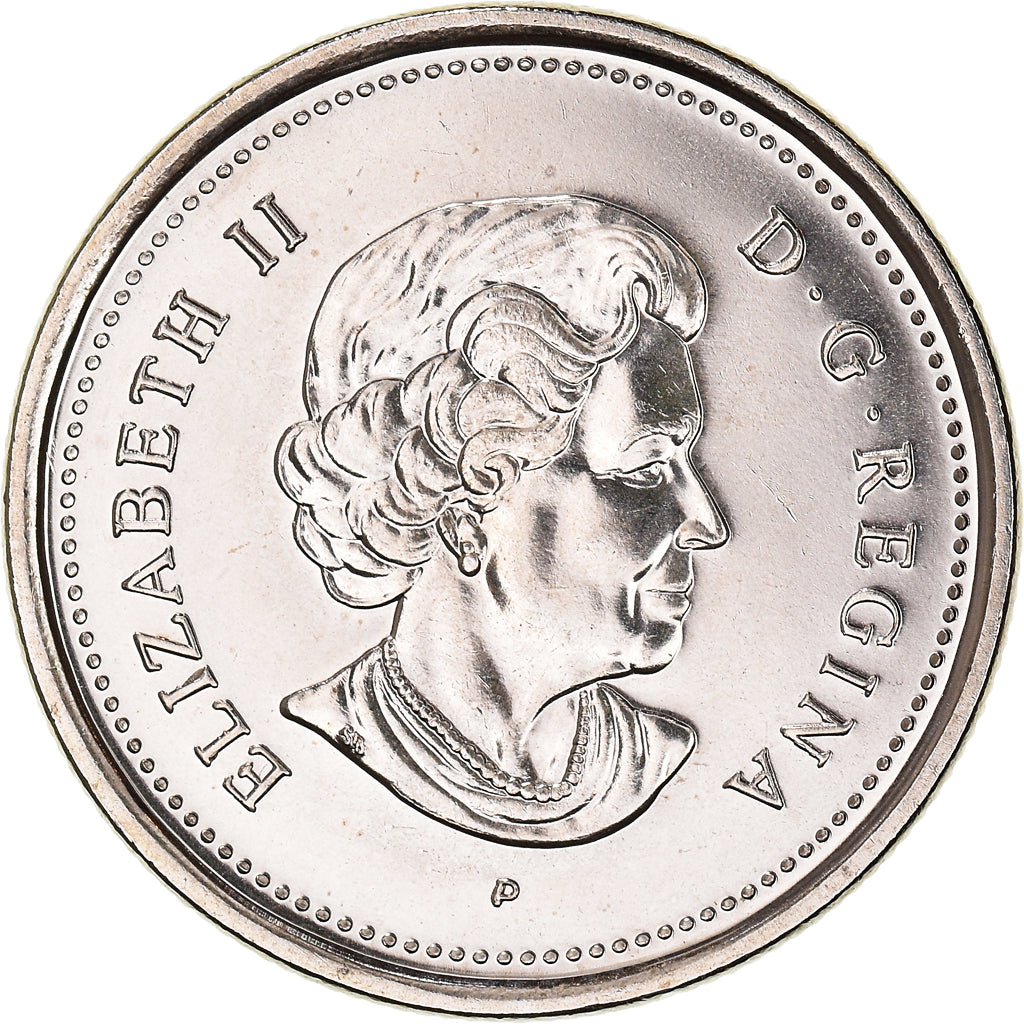 Moeda Canadá Elizabeth II 25 Cents 2005 Royal Canadian Mint AU(55