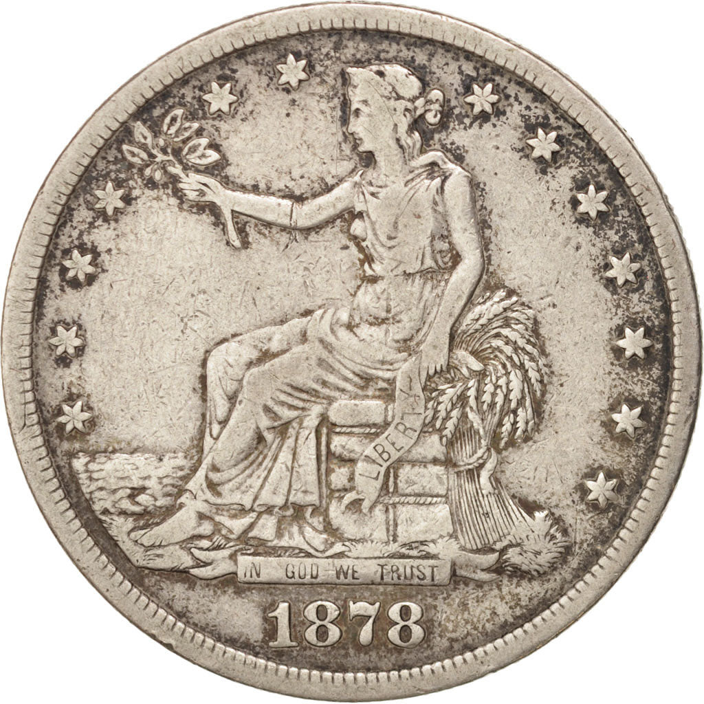 High quality Silver Trade Dollar 1878s