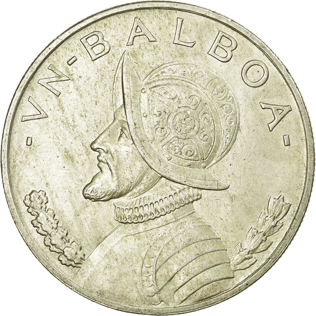 Coin Panama Balboa 1947 AU 50 53 Silver KM 13 Numiscorner