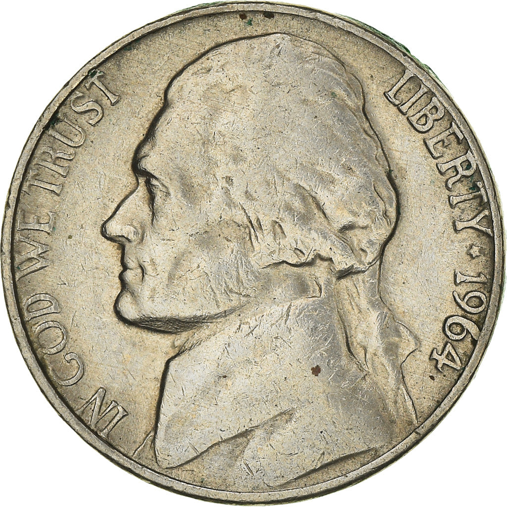 Moeda Estados Unidos da Am rica Jefferson Nickel 5 Cents 1964 U.S