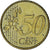 Monaco, Rainier III, 50 Euro Cent, 2002, Paris, AU(55-58), Brass, Gadoury:MC177