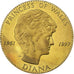 Verenigd Koninkrijk, Medaille, La Princesse Diana, 1997, Copper-Nickel Gilt, PR+