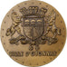 France, Medal, Ville d'Oyonnax, 1988, Bronze, AU(55-58)