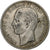 Grecia, George I, 5 Drachmai, 1875, Paris, Plata, BC+, KM:46