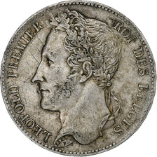 Belgium, Leopold I, 5 Francs, 5 Frank, 1848, Silver, VF(30-35), KM:3.2