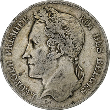 Belgium, Leopold I, 5 Francs, 5 Frank, 1849, Silver, VF(30-35), KM:3.2