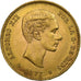 Spagna, Alfonso XII, 25 Pesetas, 1877, Madrid, Oro, SPL-, KM:673