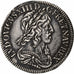 Francja, Louis XIII, 1/4 Ecu, 1/4 Écu 2e poinçon de Warin, buste drapé et