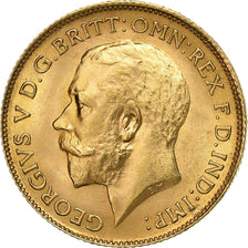 Grande-Bretagne, George V, 1/2 Sovereign, 1914, Or, SUP, KM:819