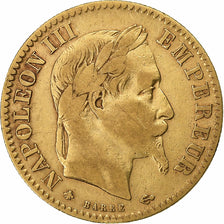 Frankreich, Napoleon III, 10 Francs, 1864, Paris, Gold, S+, Gadoury:1015