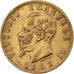 Itália, Vittorio Emanuele II, 20 Lire, 1863, Torino, Dourado, AU(50-53)