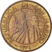 Moneda, San Marino, 20 Lire, 1974, Rome, FDC, FDC, Aluminio - bronce, KM:34