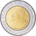 Moeda, CIDADE DO VATICANO, John Paul II, 500 Lire, 1987, MS(65-70), Bimetálico