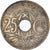 Moeda, França, Lindauer, 25 Centimes, 1918, EF(40-45), Cobre-níquel, KM:867a