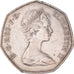 Coin, Great Britain, Elizabeth II, 50 Pence, 1973, AU(50-53), Copper-nickel