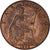 Coin, Great Britain, George V, Farthing, 1922, AU(50-53), Bronze, KM:808.2