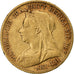 Grande-Bretagne, Victoria, 1/2 Sovereign, 1900, Or, TTB, KM:784