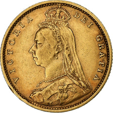 Großbritannien, Victoria, 1/2 Sovereign, 1892, Gold, SS+, KM:766