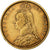 Gran Bretagna, Victoria, 1/2 Sovereign, 1892, Oro, BB+, KM:766