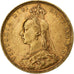 Groot Bretagne, Victoria, Sovereign, 1890, Goud, ZF+, KM:767