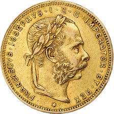 Austria, Franz Joseph I, 8 Florins-20 Francs, 1879, Oro, MBC+, KM:2269