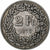 Suiza, 2 Francs, 1879, Bern, Plata, BC+, KM:21