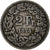 Suiza, 2 Francs, 1874, Bern, Plata, BC+, KM:21