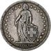 Schweiz, 2 Francs, 1874, Bern, Silber, S+, KM:21