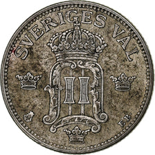 Sweden, Oscar II, 50 Öre, 1907, Silver, EF(40-45), KM:771