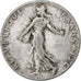 Francia, 50 Centimes, Semeuse, 1911, Paris, Plata, BC+, Gadoury:420, KM:854