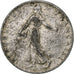 Francia, 50 Centimes, Semeuse, 1907, Paris, Plata, MBC, Gadoury:420, KM:854