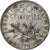 Francia, 50 Centimes, Semeuse, 1907, Paris, Plata, MBC, Gadoury:420, KM:854