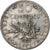 Francia, 50 Centimes, Semeuse, 1905, Paris, Plata, BC+, Gadoury:420, KM:854