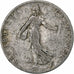 Francia, 50 Centimes, Semeuse, 1905, Paris, Plata, BC, Gadoury:420, KM:854