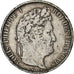 Francia, 5 Francs, Louis-Philippe, 1845, Lille, Plata, BC+, Gadoury:678a