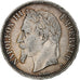 Francia, Napoleon III, 5 Francs, 1870, Paris, Plata, MBC, Gadoury:739, KM:799.1