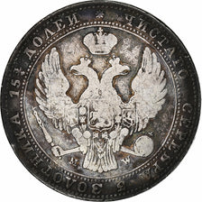 Poland, Nicholas I, 5 Zlotych-3/4 Ruble, 1838, Moneta Wschovensis, Silver