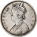 INDIE BRYTYJSKIE, Victoria, Rupee, 1862, Srebro, VF(30-35), KM:473.1