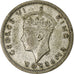 Southern Rhodesia, George VI, 6 Pence, 1945, Silber, S+, KM:17a