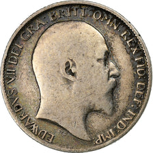 Grande-Bretagne, Edward VII, 6 Pence, 1909, Argent, TB+, KM:799