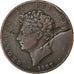 Great Britain, George IV, 1/2 Penny, 1827, Copper, VF(20-25), KM:692