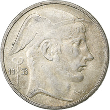 België, Baudouin I, 20 Francs, 20 Frank, 1953, Zilver, ZF, KM:140.1