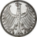 GERMANY - FEDERAL REPUBLIC, 5 Mark, 1951, Stuttgart, Silver, VF(30-35), KM:112.1