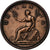 Grande-Bretagne, George III, Penny, 1807, Cuivre, TTB, KM:663